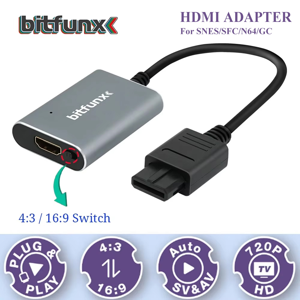 Bitfunx 720P Svideo / AV To HD - Gaming Console Tv recension och pris