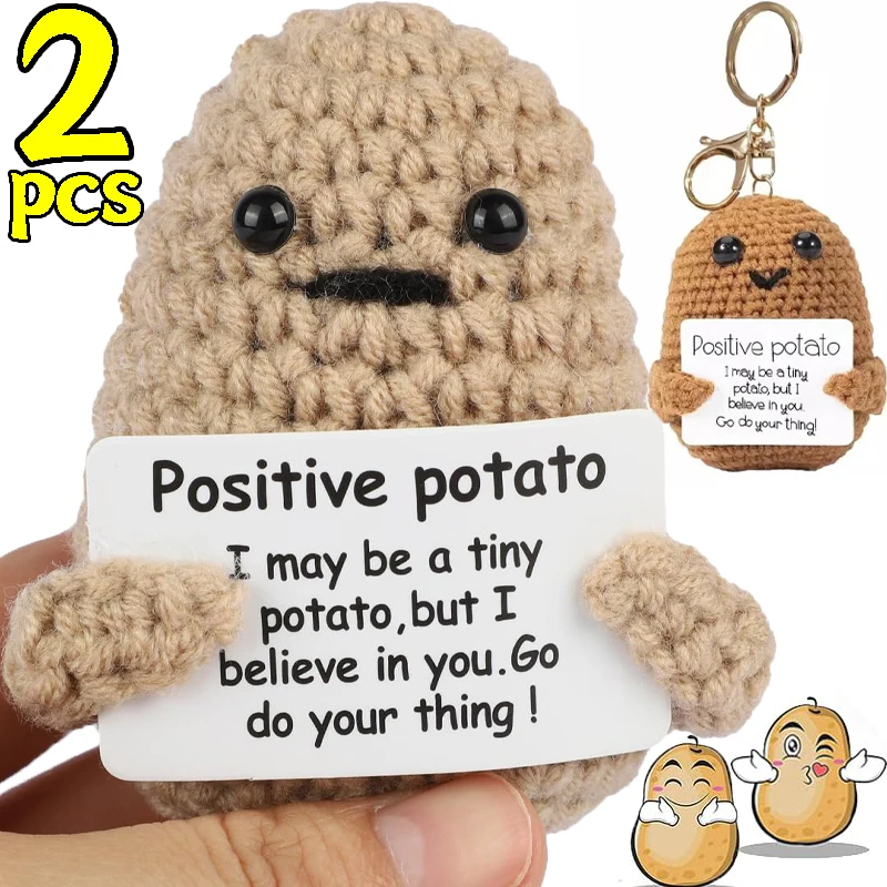 1/2pcs Positive Energy Potato  - Gaming Console Keychain recension och pris