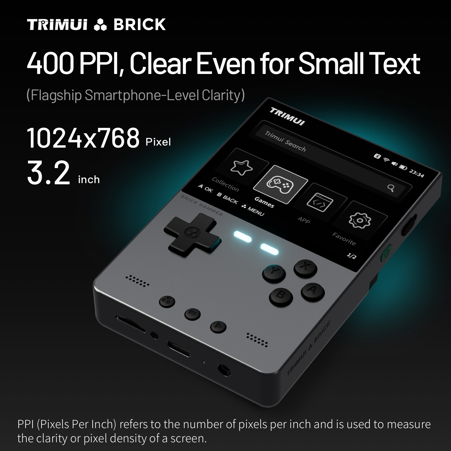 TRIMUI BRICK HAMMER Retro Hand - Gaming Console For Phone recension och pris