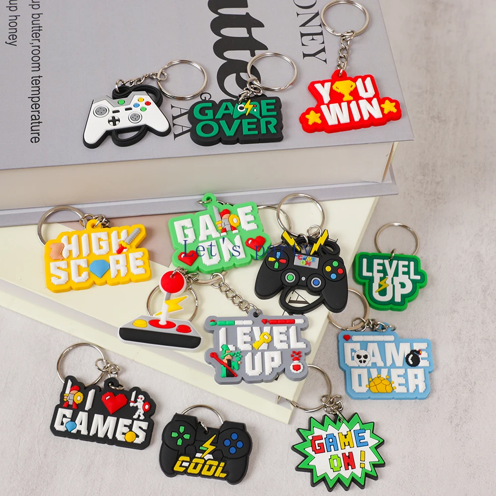 13Pcs Video Game on Theme PVC  - Gaming Console Keychain recension och pris