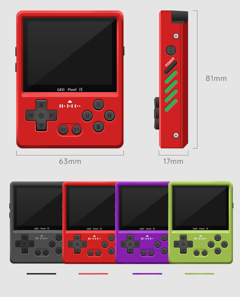 GKD Pixel2 Metal Retro Handhel - Gaming Console Under 5000 recension och pris