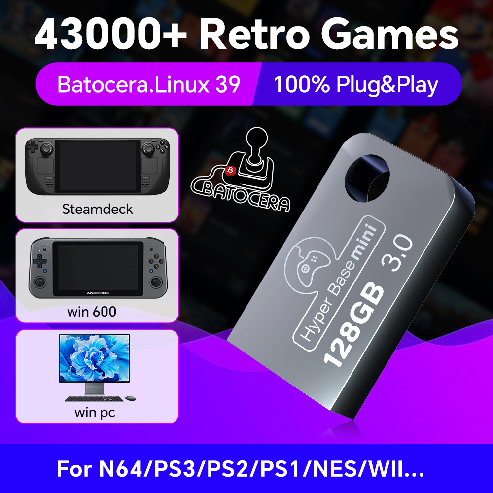 Batocera 128G USB Flash Drive  - Gaming Console Latest recension och pris